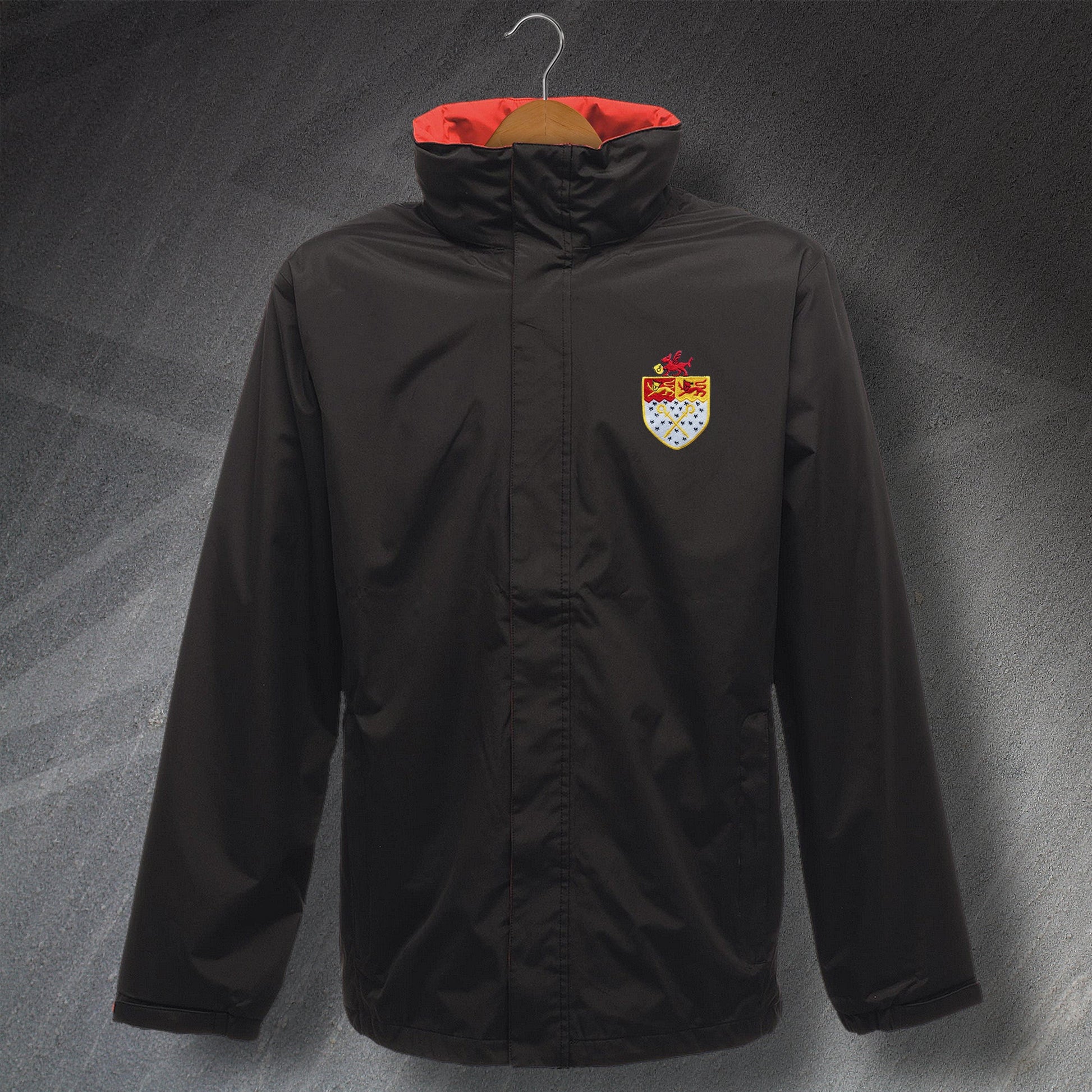Retro Wrexham Waterproof Jacket