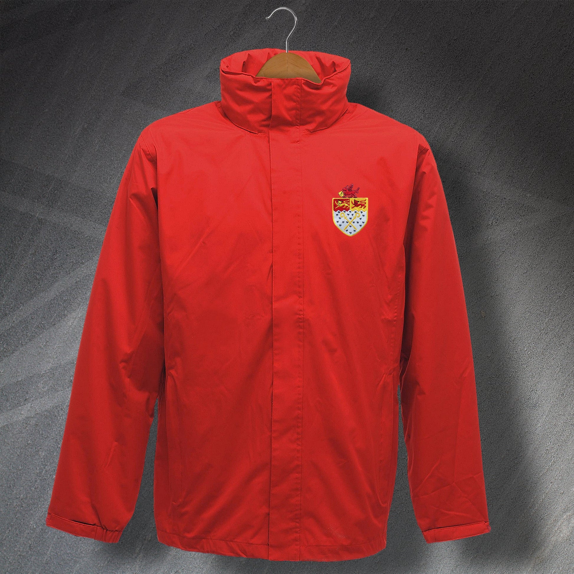 Retro Wrexham Waterproof Jacket