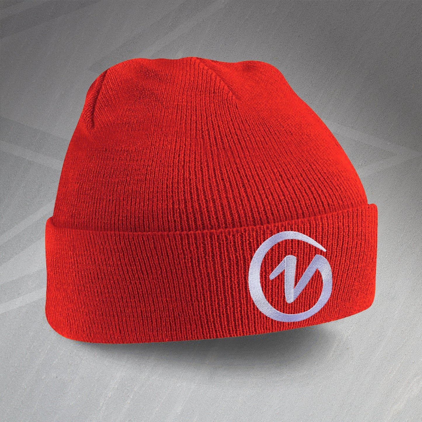 Retro York Beanie Hat with Embroidered Badge