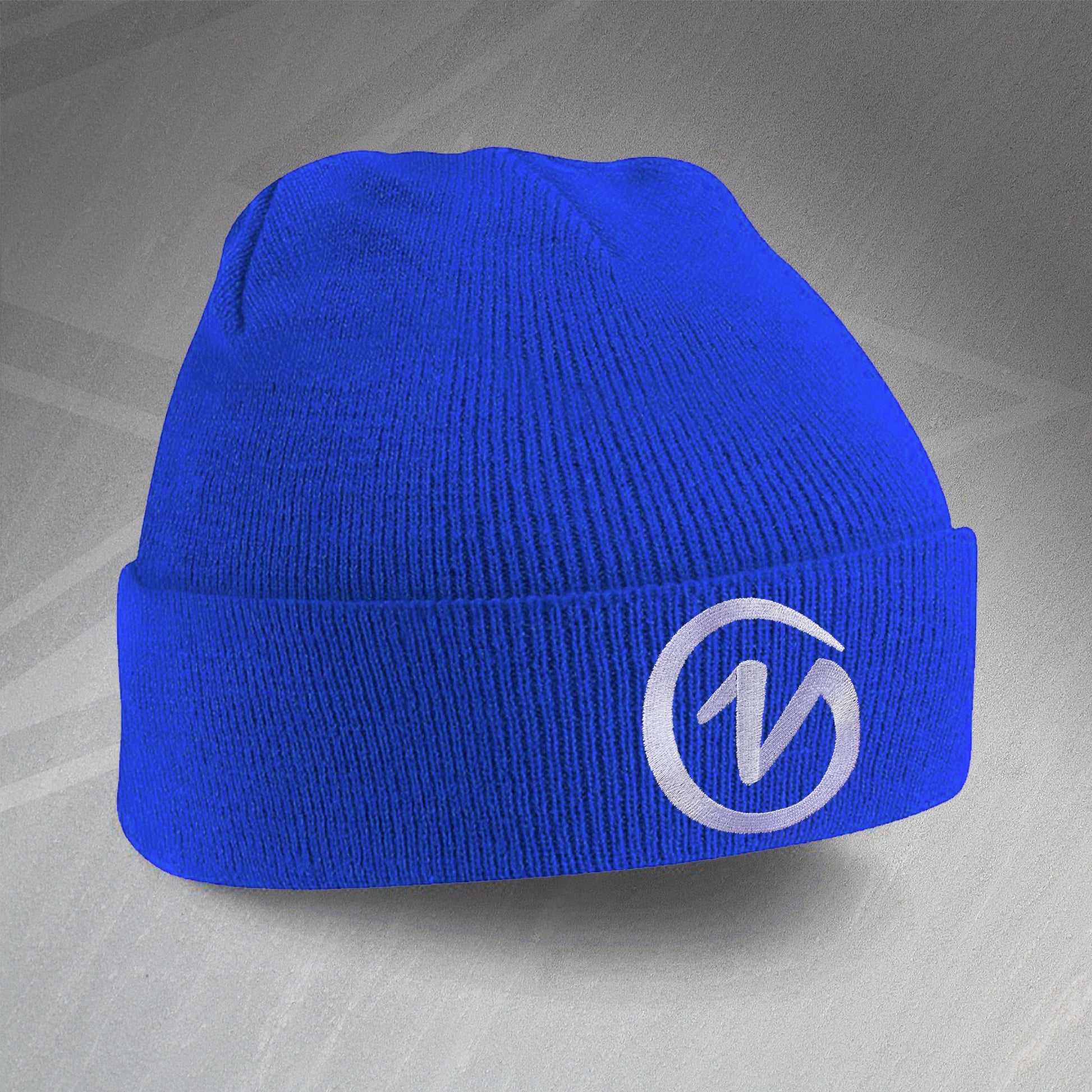 Retro York Beanie Hat with Embroidered Badge
