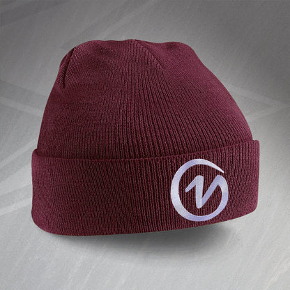 Retro York Beanie Hat with Embroidered Badge