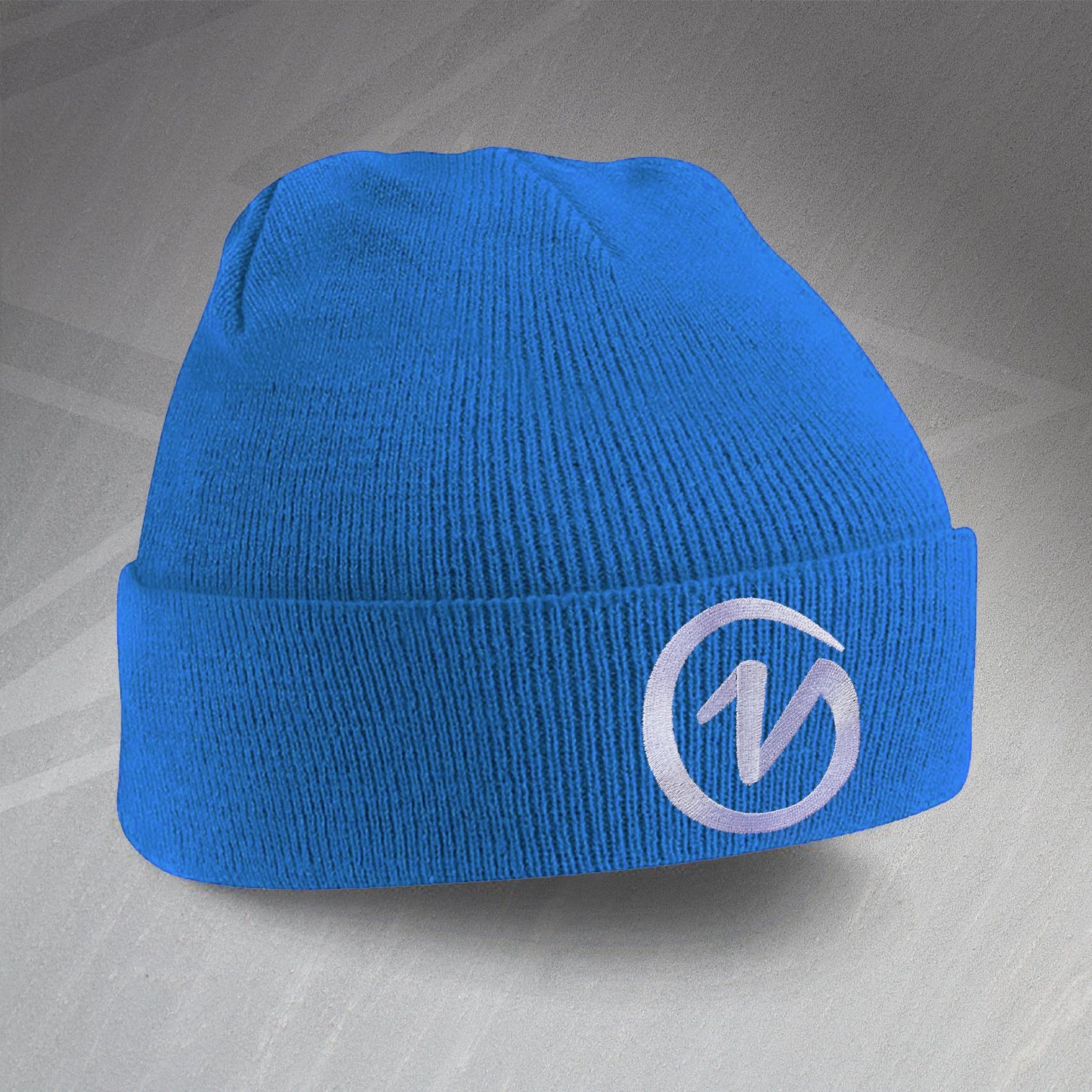 Retro York Beanie Hat with Embroidered Badge