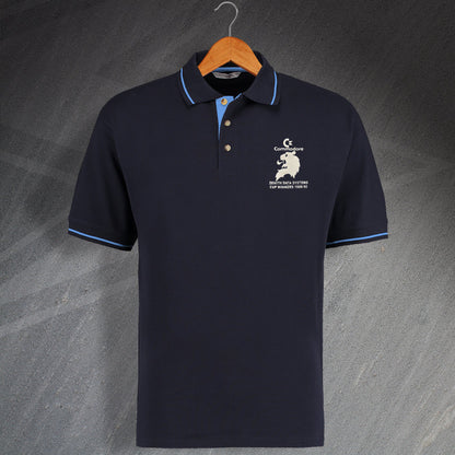 Chelsea Football Contrast Polo Shirt