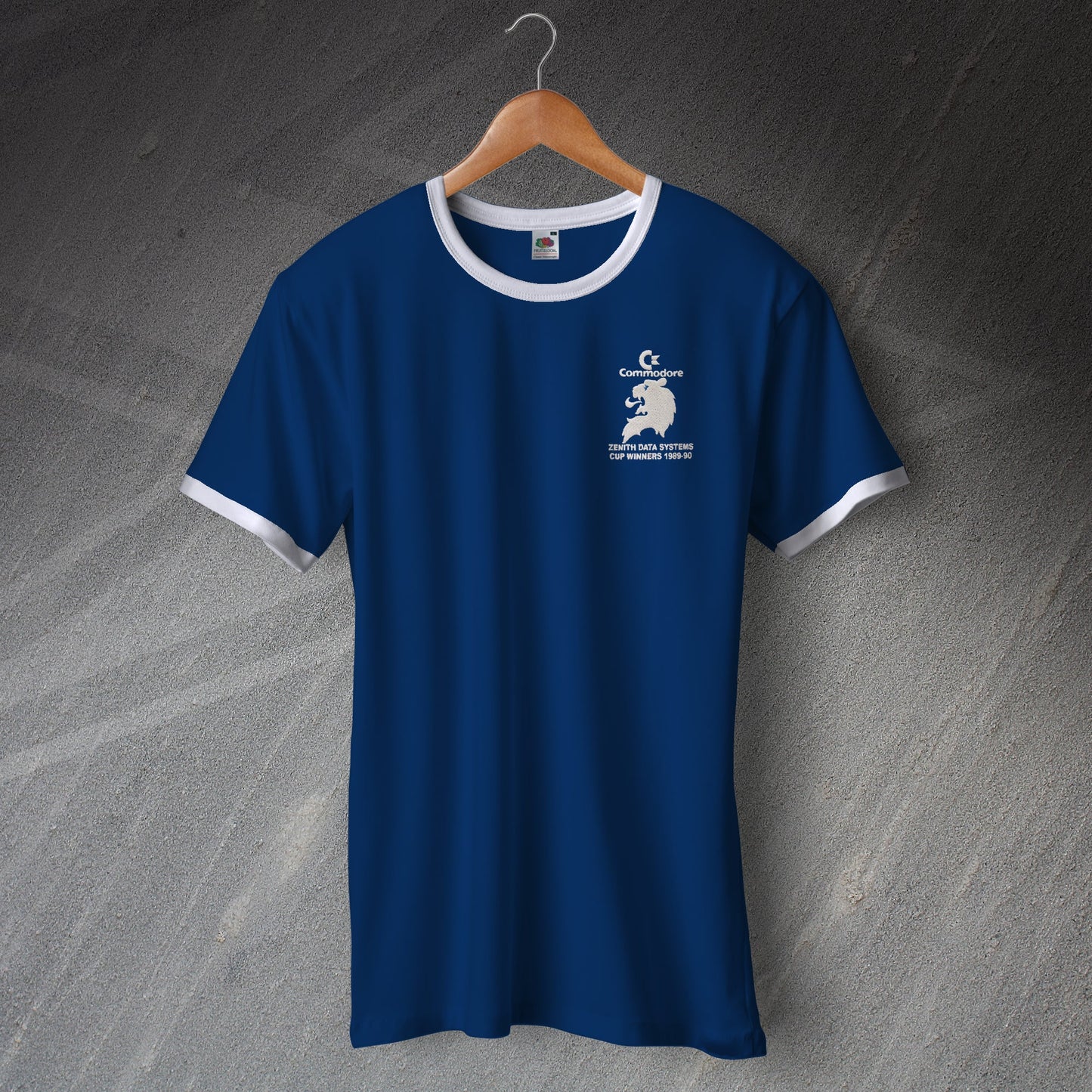 Chelsea Zenith Data Systems Cup Winners 1989-90 Ringer Shirt