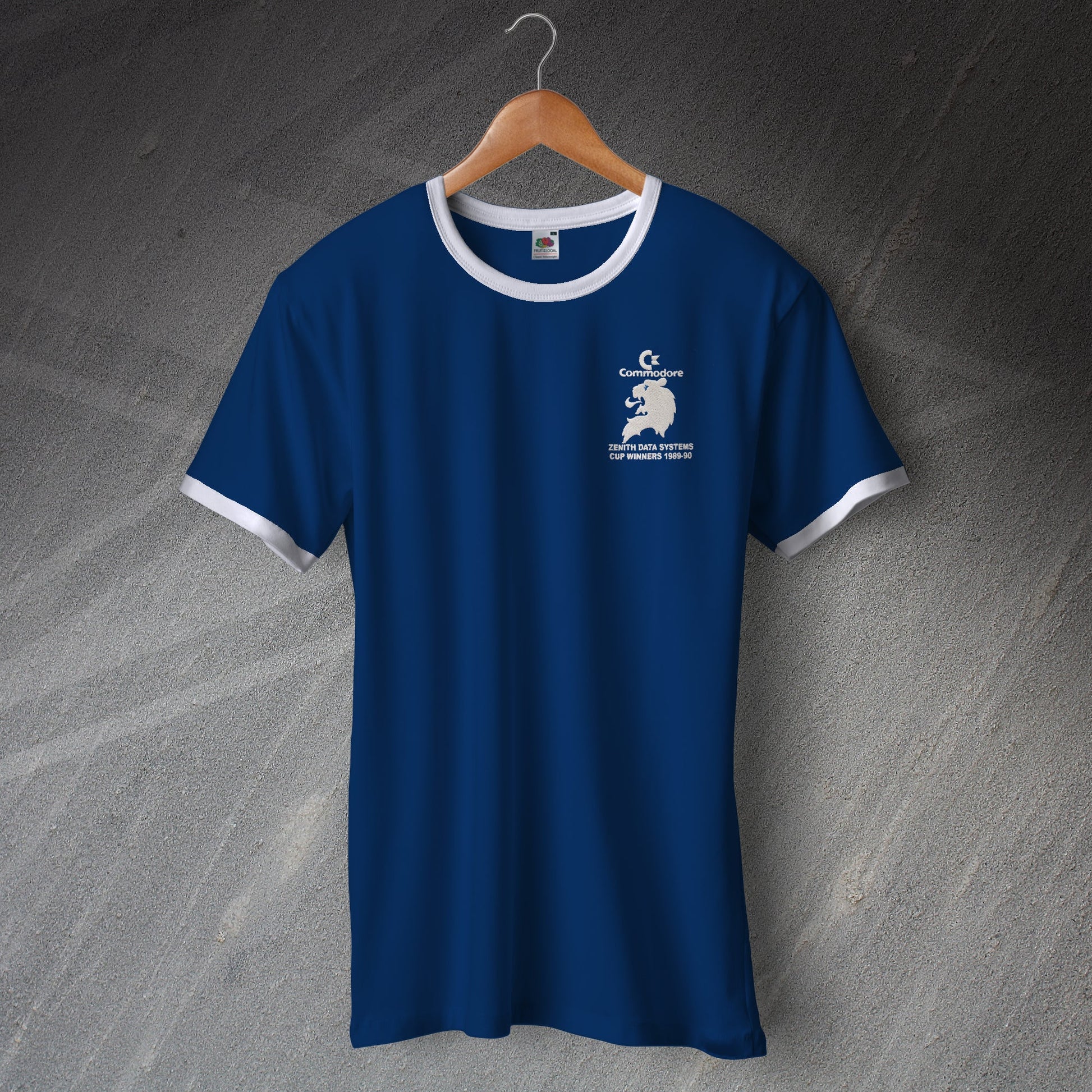 Chelsea Zenith Data Systems Cup Winners 1989-90 Ringer Shirt